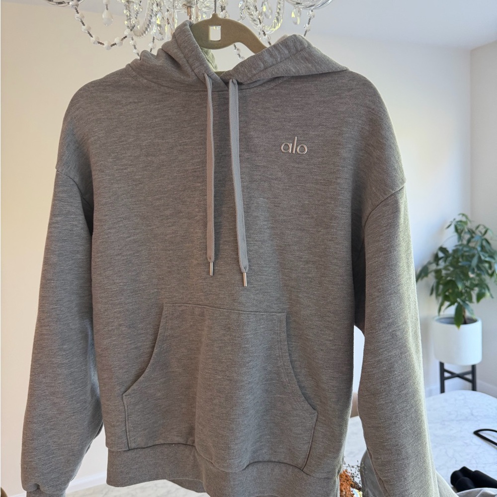 ALO Yoga Men's Charcoal Hoodie